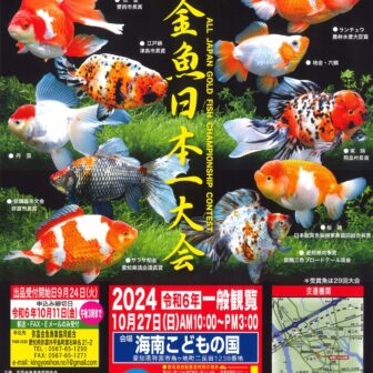 金魚日本一大会 チラシ