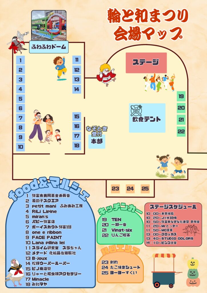 【R8.10/25(日)】第5回 輪と和まつり 裏